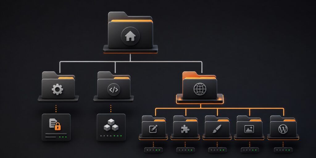 Bedrock WordPress project directory structure